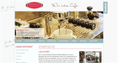 Desktop Screenshot of kessels-espresso-studio.de