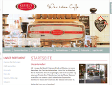 Tablet Screenshot of kessels-espresso-studio.de